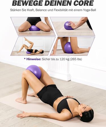 Набір фітнес-гумок з 6 еластичними стрічками 20-180/240 lbs та стійкою для пілатесу, ручками, фіксаторами для дверей. Для силових тренувань вдома. Колір: фіолетовий