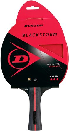 Ракетка для сквошу Dunlop Blackstorm, універсальна, чорна/червона
