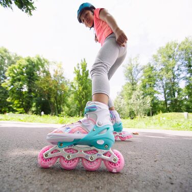 Дитячі ролики Meteor Vertellbare 4-в-1 – ролики-інлайни для дітей, ABEC-7, PU-колеса, алюмінієвий фрейм, розміри XS-37 (Lunar)