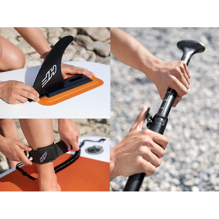 Надувна SUP-дошка Hydro-Force, комплект, різні розміри 2,4–3,8 м, весло, для водних видів спорту