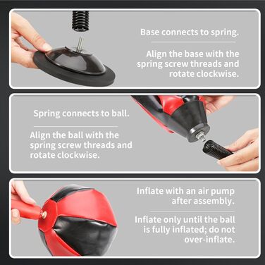 Бокс-груша на присосці надувна для боксу, дітей, дорослих, офісу, студентів, дому - тренажер для рук