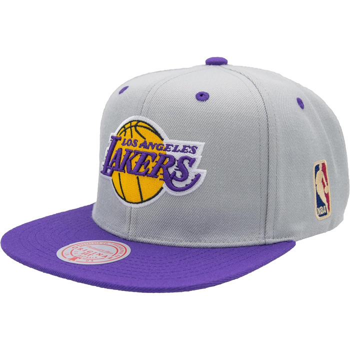 Кепка Mitchell & Ness NBA Lakers Snapback, сіра/фіолетова, універсальний розмір