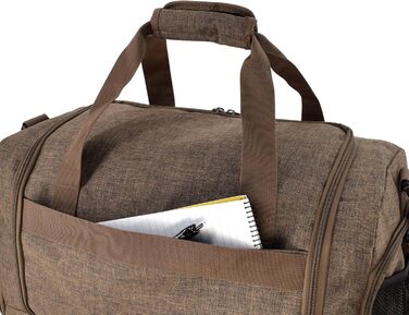 Спортивна сумка FocusGear Ultimate Gym Bag 2.0, водостійка, 10 відділень, середній розмір, зелена/коричнева, 29,8x26,7x50,8 см