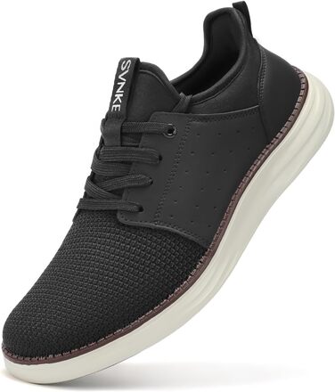 Чоловічі кросівки Slip-On, чорні, для ходьби та фітнесу, дихаючі, без шнурівки, для відпочинку та бізнесу (42.5 EU)