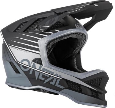 Шолом O'NEAL Blade Polyacrylite Strike чорний/червоний, велосипедний, легкий, для дорослих