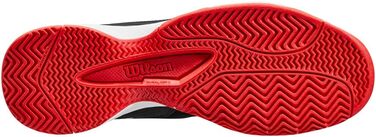 Тенісне взуття Wilson Rush Pro для дітей (28 EU, чорний/червоний/білий)