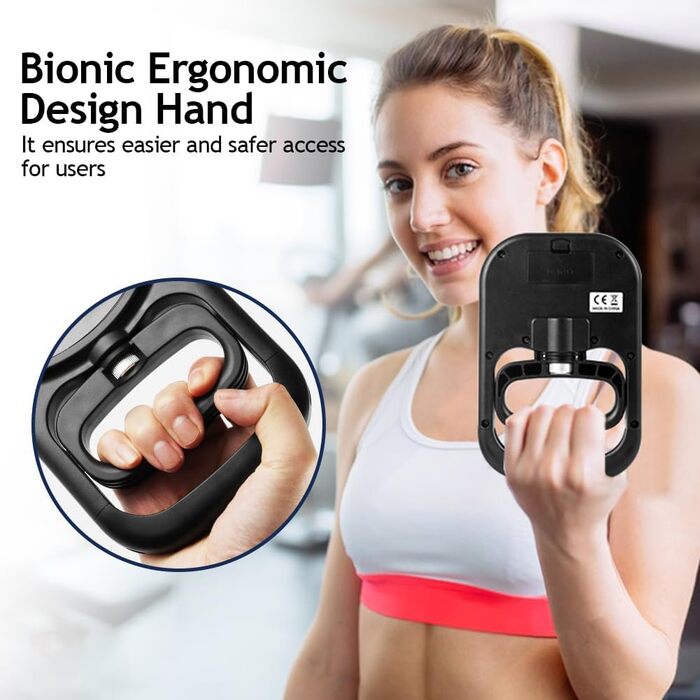 Електронний динамометр для вимірювання сили хвата, 120 кг, з USB-кабелем