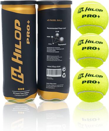 М'ячі для падел-тенісу, 3 шт. - якісні м'ячі для змагань та тренувань