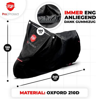 Водонепроникна накривка для мотоцикла Pro2Protect: захист від негоди, для мопедів, ролерів, Vespa, моторолерів