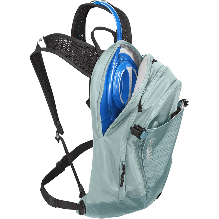 Жіночий гідраторний рюкзак CamelBak M.U.L.E. 12 для маунтбайку, магнітна застібка, 2,8 л, синій/чорний