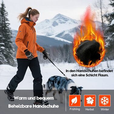 Обогріваючі рукавички SVPRO 5V 6000mAh - водонепроникні та вітронепроникні рукавички для катання на лижах, полювання, мотоциклів та піших прогулянок