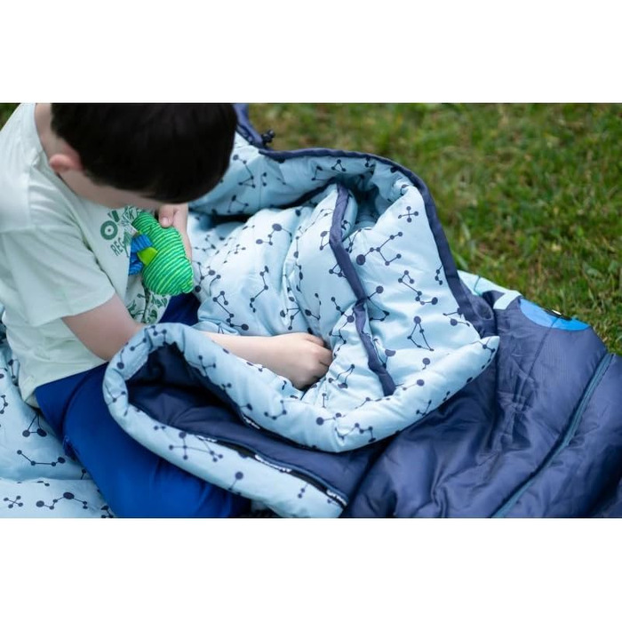 Дитячий спальний мішок Husky Mumienschlafsack Magic -15°C Lila 2024, 150-180 см, колір блакитно-ліловий