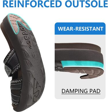 Чоловічі спортивні сандалії COFACE для відновлення після навантажень, підтримка склепіння стопи, ортопедичні, для чоловіків, розмір 40-48, колір коричневий