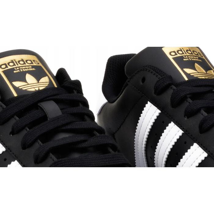 Кросівки adidas Superstar чорні/білі EG4959 шкіряні, розмір 40 2/3