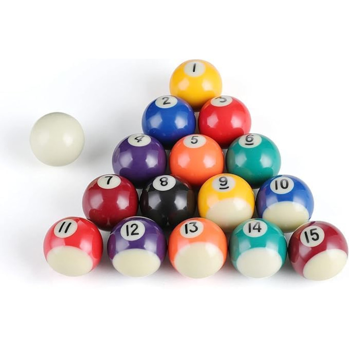 Набір куль для більярду, міні-більярдний набір, 16 куль з кулькового пластику, 38 мм, екологічний, для дітей, ігри вдома