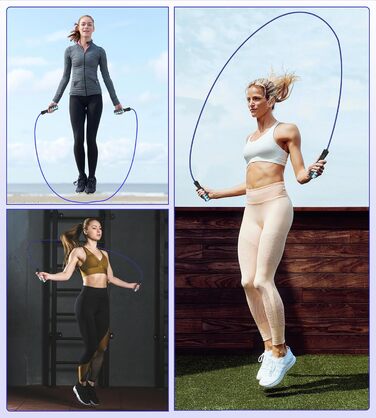 Стрибкове канат для фітнесу, з вагою, регульований, для жінок та чоловіків, зелений (червоний)