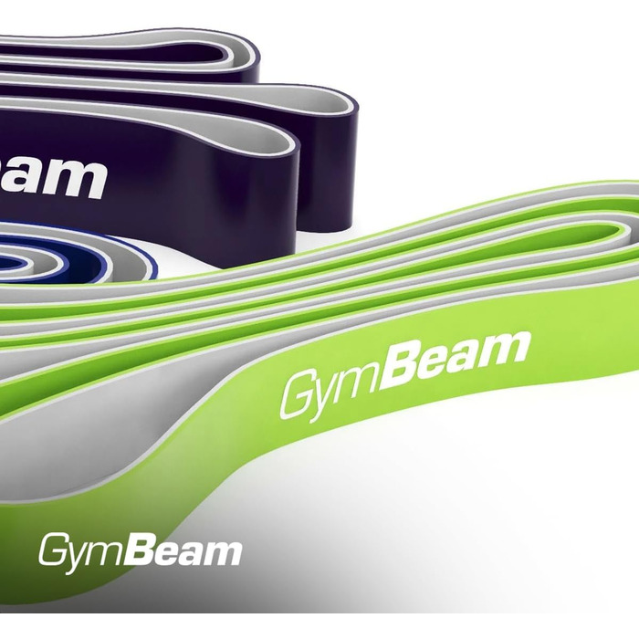 GymBeam DuoBand Set - Набір еспандерів 4 шт. для фітнесу та силових тренувань, двосторонні гумові стрічки для всього тіла, збільшення гнучкості