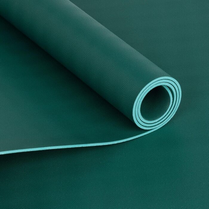 Йога-мат Bodhi ECO PRO XL 200x60 см, натуральний каучук, екстра довгий, екологічний, не ковзає, для йоги та пілатесу, зелений