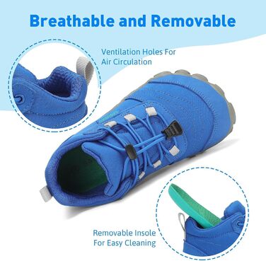 Дитячі шкарпетки-мокасини Saguaro для ходьби, дихаючі, неслизькі, легкі, розмір 26-36 (31 EU, блакитний New)