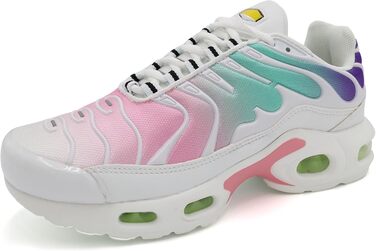 Унісекс кросівки для жінок та чоловіків, амортизація, спортивне взуття, легкі бігові кросівки (36 EU, Multicolor White)