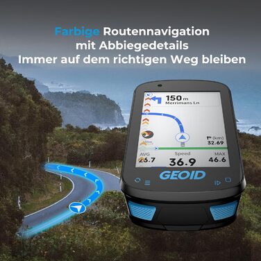 Велокомп'ютер GEOID CC600 GPS з кольоровим екраном 2.4