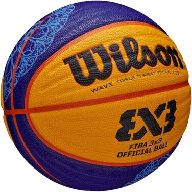 Баскетбольний м’яч Wilson FIBA 3x3 Paris 2024 Replica, розмір 6, жовтий, універсальний
