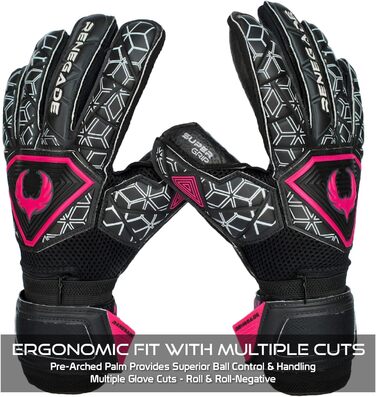 Воротарські рукавиці Renegade GK Triton Microbe-Guard (розміри 5-11, 3 моделі, рівень 2) Pro-Tek, Super Grip 3.5+3мм | Для жорстких покриттів | Дорослі, підлітки, діти