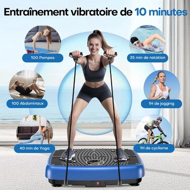 Вібраційна платформа EvoSpark: Тест-переможець 2025, з подвійним мотором для схуднення та тренувань всього тіла. Масажер, платформа для вібраційного тренування до 204 кг, покращена версія для дому. Зелений колір.