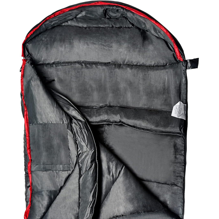 Червоний спальний мішок Kinder Schlafsack для дітей, 165 см, дихаючий та водонепроникний, для кемпінгу, з чохлом для зберігання