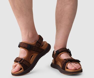 Чоловічі сандалії ONCAI Wandersandalen - сірі, для пляжу, трекінгу та водного спорту, з регульованими ремінцями (49 EU)