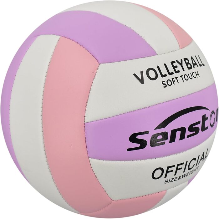 Волейбольний м'яч Senston, розмір 5, вологостійкий, з помпою, для пляжу та басейну, Mauve