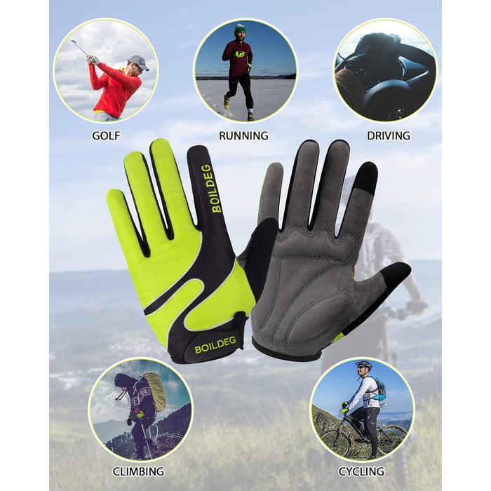 Велосипедні рукавички без пальців для MTB, фітнесу: дихаючі, з антиковзаючим покриттям, амортизуючі, для жінок та чоловіків, розмір M, зелені
