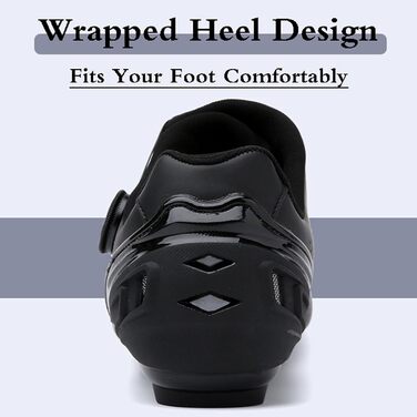 Велотуфлі чоловічі, жіночі, унісекс, для шосе, Indoor Cycling, чорні, 36 EU, антиковзаючі, дихаючі