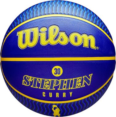 Баскетбольний м'яч Wilson NBA Stephen Curry для вулиці, розмір 7, міні, 17,8–74,9 см
