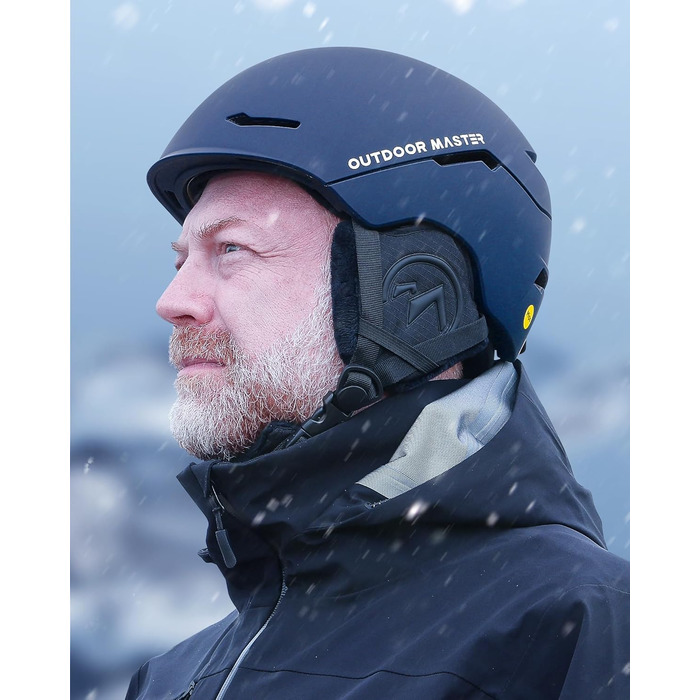 Шолом для сноуборду та лиж OutdoorMaster ELK MIPS для чоловіків, жінок і підлітків, захисний шолом для зимових видів спорту