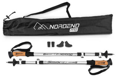 Трекінгові палиці Hop-Sport Nordend Pro сріблясті