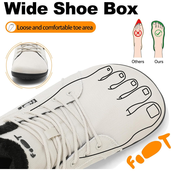 Водонепроникні черевики-сліпони для ходьби Barfuß: широкі, теплі, з нульовим дропом, для фітнесу, чоловічі та жіночі, осінньо-зимові, підошва не слизька (42 EU, Хакі)