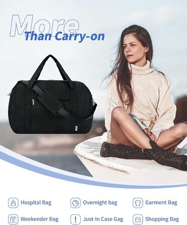 Дорожня сумка Narwey для ручної поклажі 40 л, EasyJet, жіноча/чоловіча, 45x36x20 см, синьо-зелена/чорна, без відділення для ноутбука, спортивна, weekender