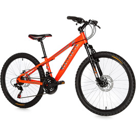 Дитячий гірський велосипед 20'' Moma Bikes, алюмінієвий, 6 швидкостей Shimano, дискові гальма, передня амортизація