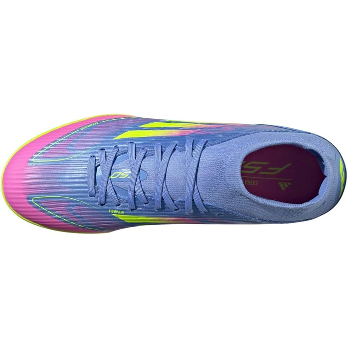 Жіночі футбольні бутси adidas F50 League Mid (40 EU, Blue Fusion/Lucid Lemon/Lucid Pink)