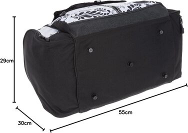 Спортивна сумка ALESSANDRO/ELEPHANT Mate 55 см 45 л, білий пейслі, для фітнесу та подорожей