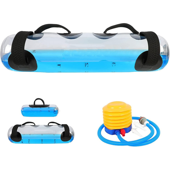 Водяна сумка MuscleForge Aquabag 15-30 кг для фітнесу, кросфіту та силових тренувань, регульована вага, водяний мішок для стабілізації