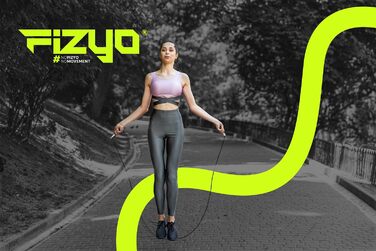 Стрибкове канат Fizyo - регульована довжина 330см, сталевий трос, для фітнесу та тренувань (Чорний)