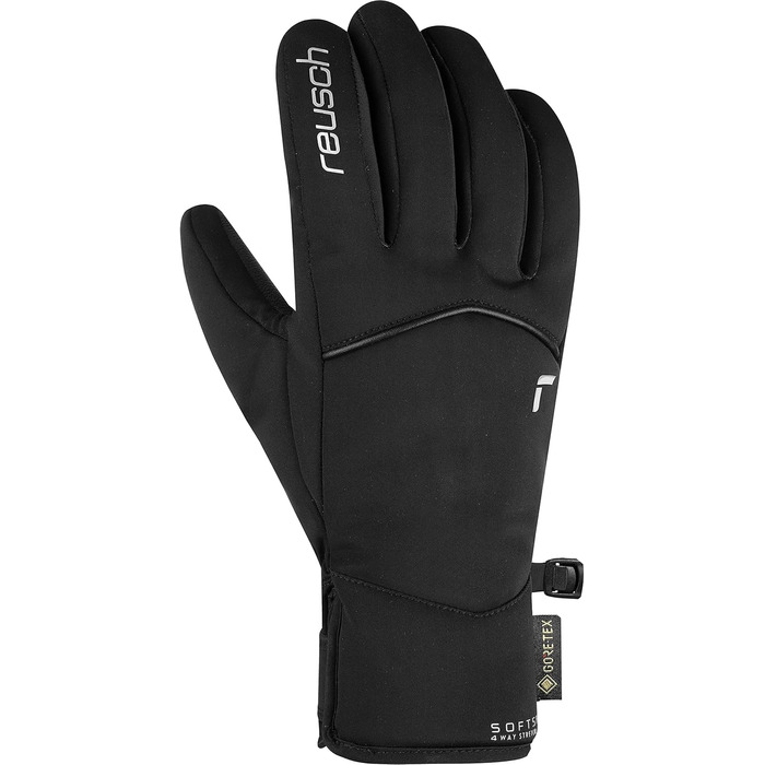 Жіночі лижні рукавички Reusch Mia Gore-Tex, водонепроникні, дихаючі, чорні/сріблясті, розмір 6.5, екстра теплі