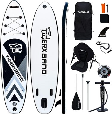 Надувна SUP-дошка Tigerxbang з повним комплектом весла та аксесуарів для сапсерфінгу