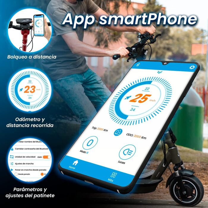 Електросамокат smartGyro K2 Titan C 48V 13 000 мАг, безкамерні колеса, підвіска, потрійне гальмо, поворотники, керування через додаток, друга генерація