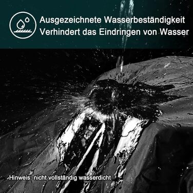 Водонепроникна захисна накидка для мотоцикла LIHAO - зимова, 245x105x125 см