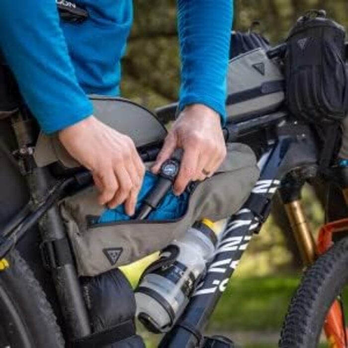 Велосипедний насос Topeak 46 см, зелено-чорний