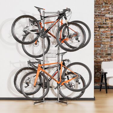 Підставка для велосипедів CXWXC на 4 велосипеда, до 70 кг, для гаража, дому, вулиці