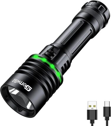 Ліхтар під водою Genwiss 2000 Люмен, IPX8, акумуляторний, для дайвінгу та снорклінгу